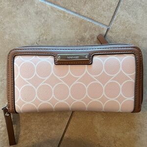 Nine West Pink and Brown Women's Wallet